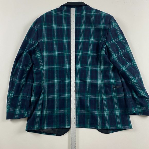 SUITSUPPLY Shawl Collar Plaid Tuxedo Suit Jacket Pants Mens 42 Blackwatch Tartan - Picture 10 of 16